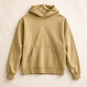Old Navy Mustard Hoodie Large Neutral Pullover Sweatshirt